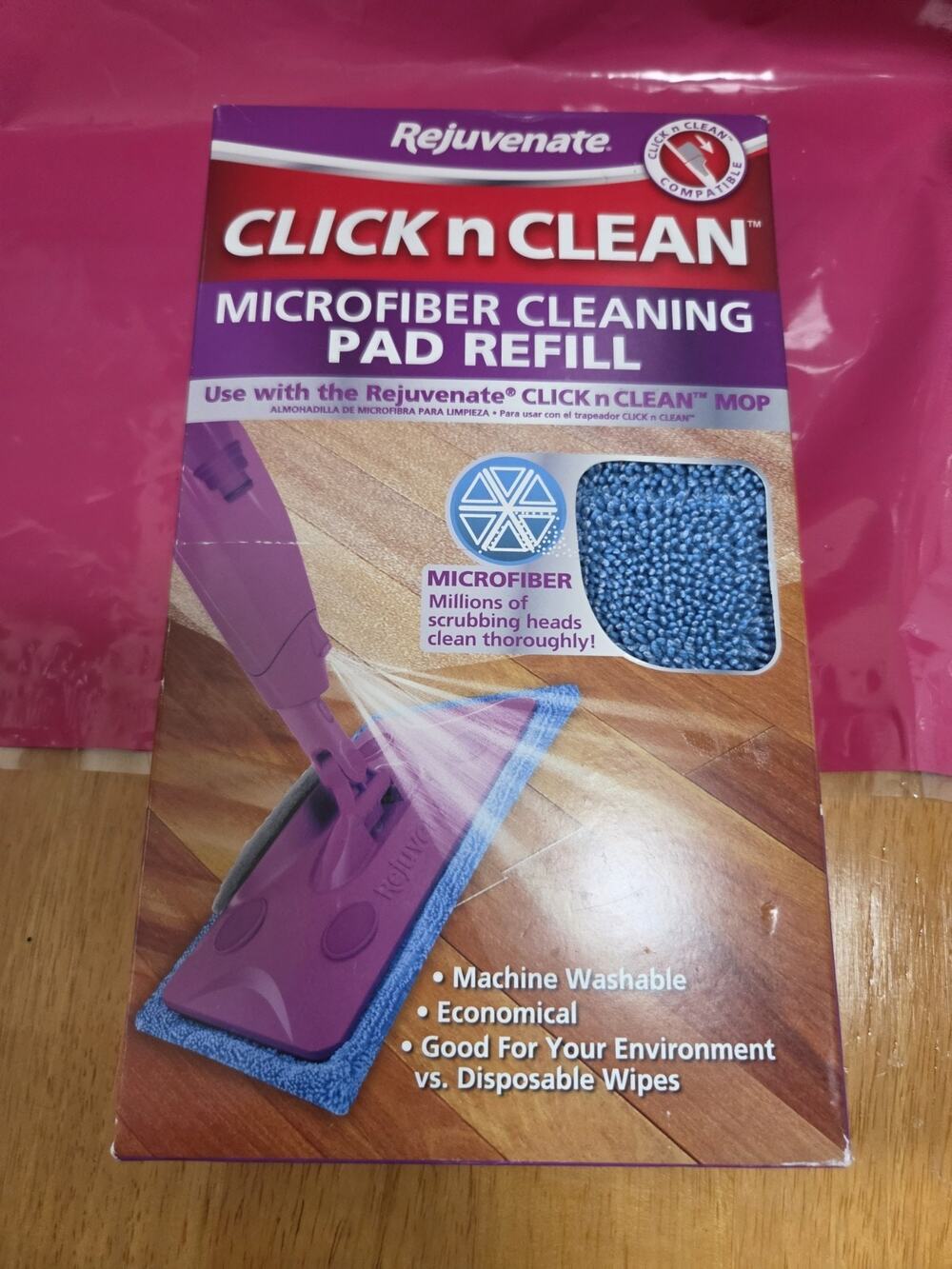 NEW Click N Clean Microfiber Mop Cleaning Pad Refill Microfiber Cleaning Refill